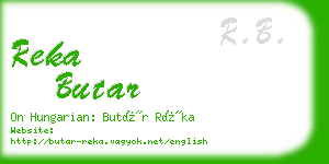 reka butar business card